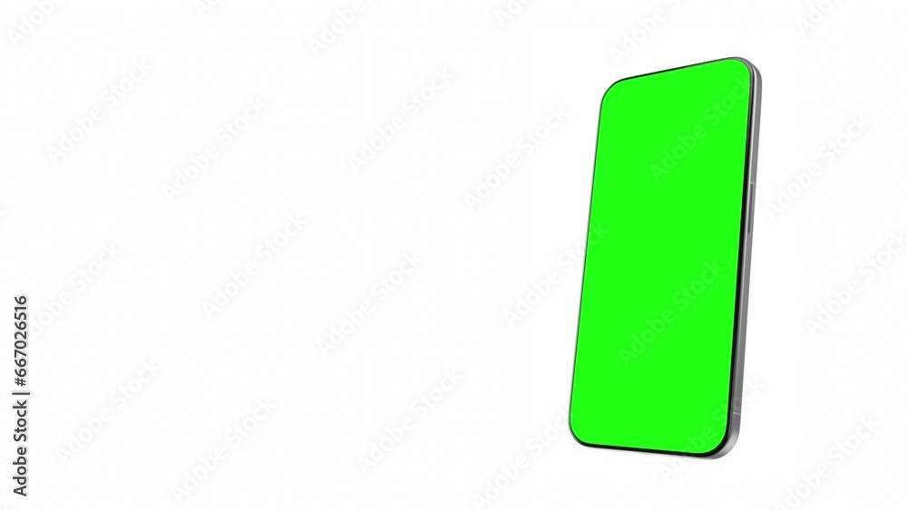 A smartphone enters from the left with a subtle rotation and illuminates the chroma key screen. The clip includes a luma matte and tracking layer for easy screen content isolation and replacement A smartphone enters from the left with a subtle rotation and illuminates the chroma key screen. The clip includes a luma matte and tracking layer for easy screen content isolation and replacement