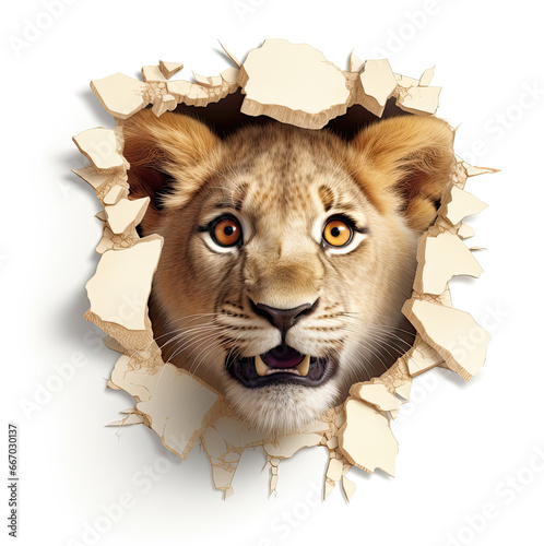 portrait of a lion © minh