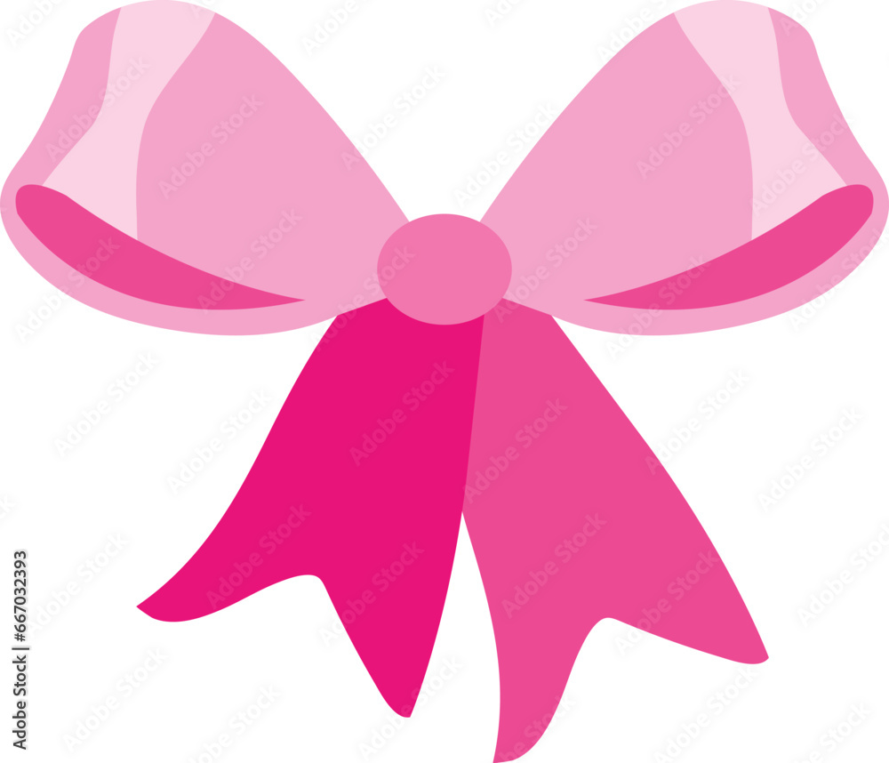 pink ribbon bow vector image pink ribbon bow vector image