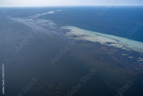  Aerial view of the Tunisian coast - Monastir governorate - Tunisia