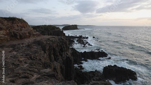 Minnamurra Cliff view in the morning, NSW, Australia. photo