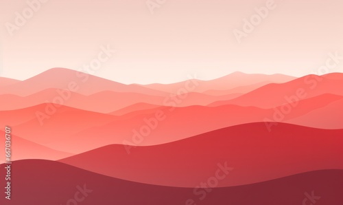 Abstract background with mountains in red colors.