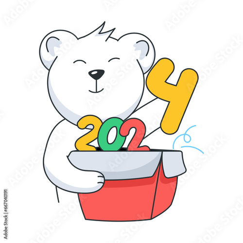 New Year Bear 