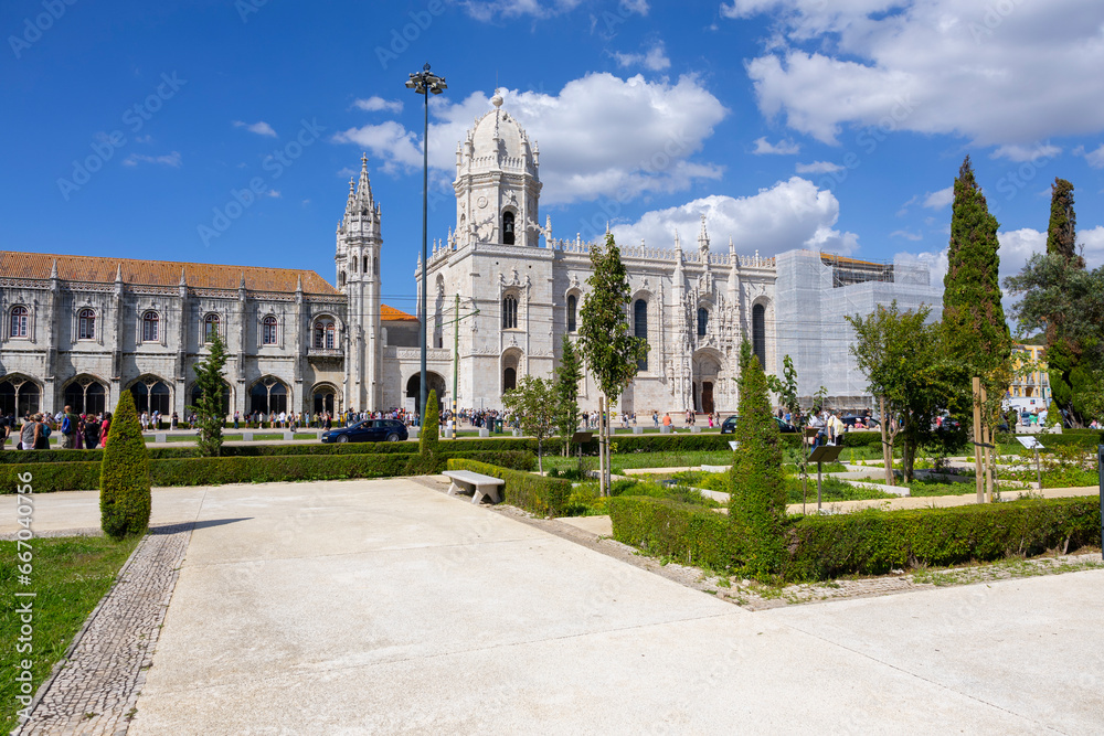 Hieronymites Monastery (Mosteiro dos Jeronimos), located in the Belem district in the city of Lisbon, Portugal