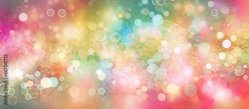 Abstract colorful background with soft blur bokeh light effect, Holiday banner for design
