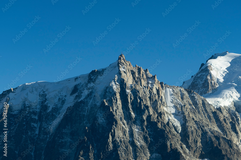 Aiguille du Midi Mountain in French Alps. France