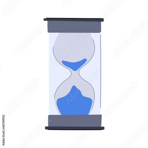 deadline sandglass cartoon. flow minute, flowing symbol, timer transparent deadline sandglass sign. isolated symbol vector illustration