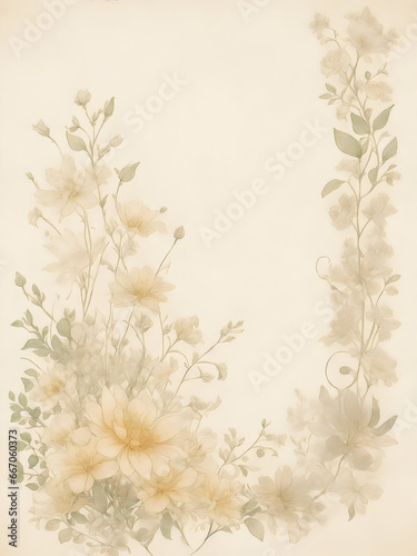 Wallpaper Mural Vintage flowers
 Torontodigital.ca