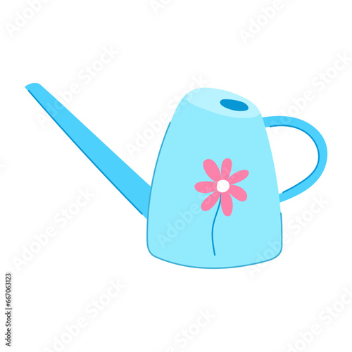 growth watering can cartoon. care equipment, horticulture cultivate, hand pot growth watering can sign. isolated symbol vector illustration