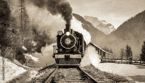 old steam train