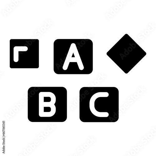 alphabet box glyph 