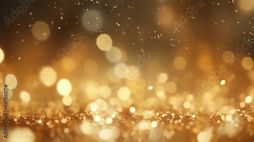 golden Christmas particles and sprinkles for a holiday celebration like Christmas or new year. shiny golden lights. wallpaper background, stock photo © arjan_ard_studio
