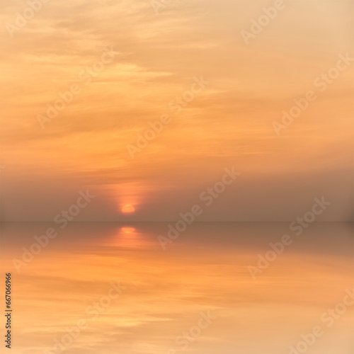 sunset over the sea © lujing