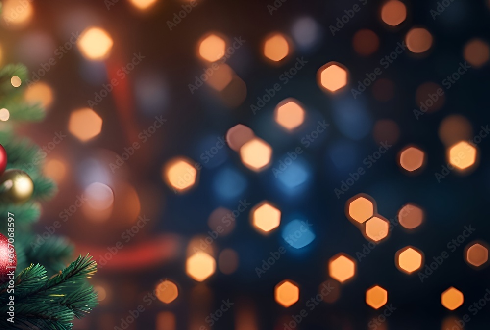 Christmas lights background.