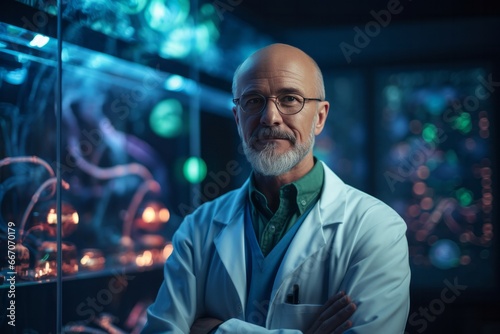 Portrait of a scientist in the lab