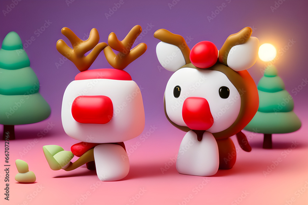 generative AI, rudolph character generative AI, rudolph character
