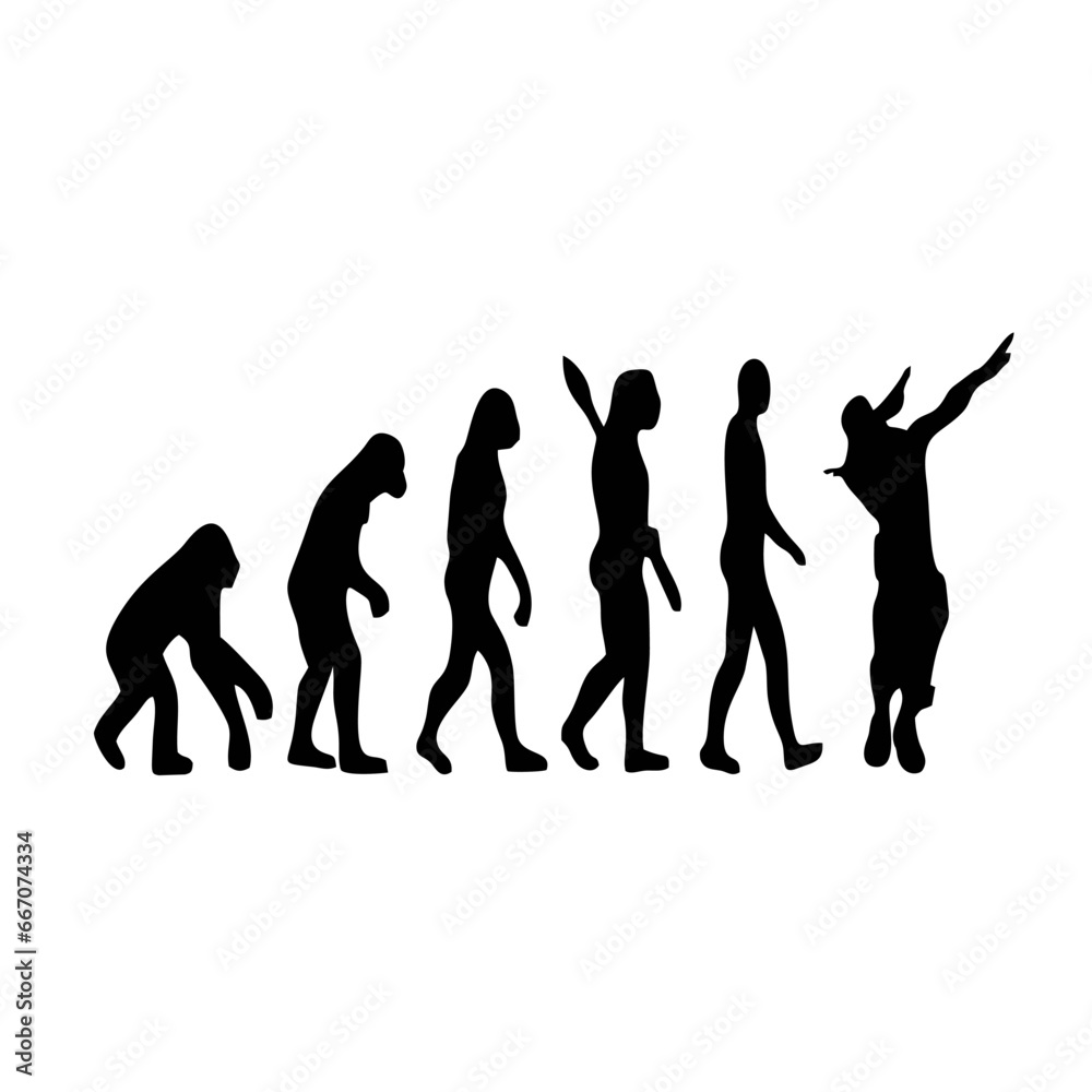 People Evolution Illustration Vector Design People Evolution Illustration Vector Design
