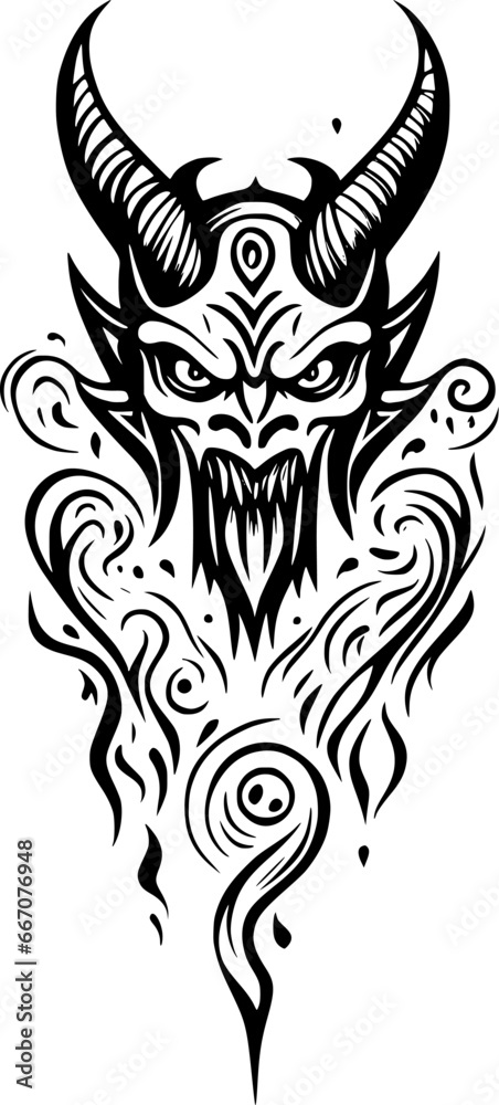 Fototapeta premium evil face