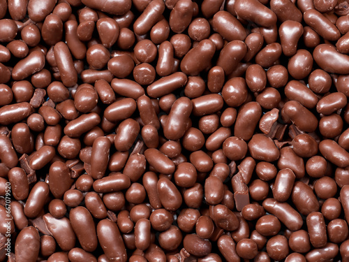 background of chocolate candy, texture