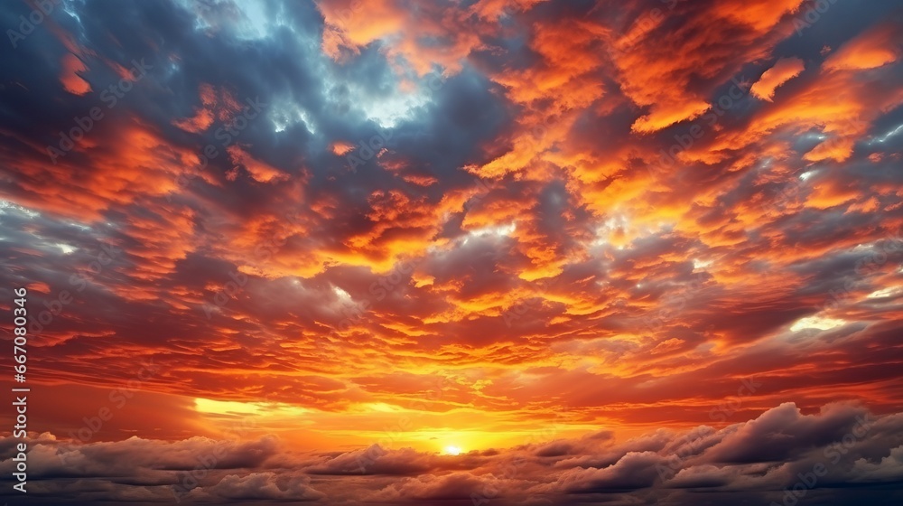 Sunset or Sunrise Orange Sky with cloudy Background
Sunset or Sunrise Orange Sky with cloudy Background