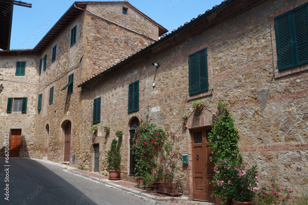 San Quirico d Orcia, historic town in Tuscany