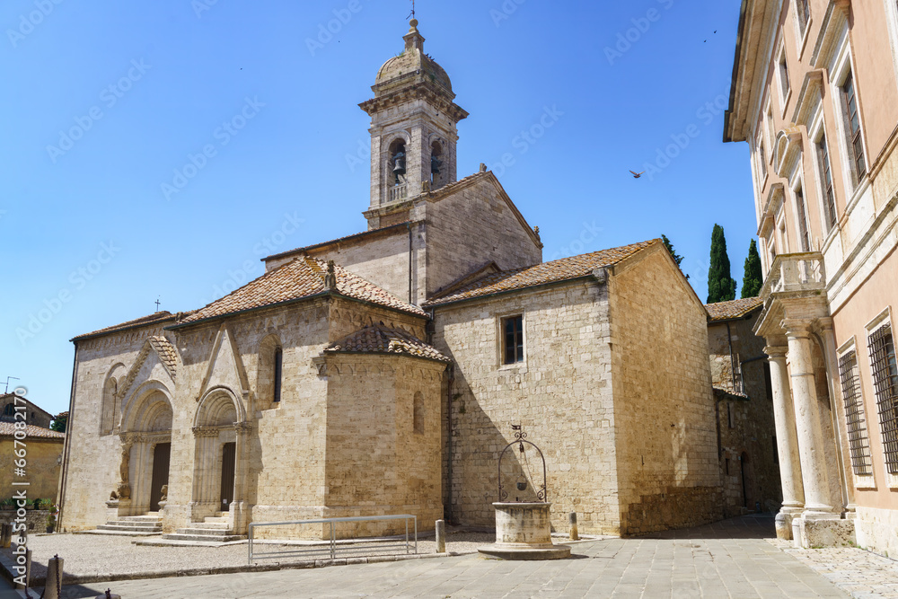 San Quirico d Orcia, historic town in Tuscany