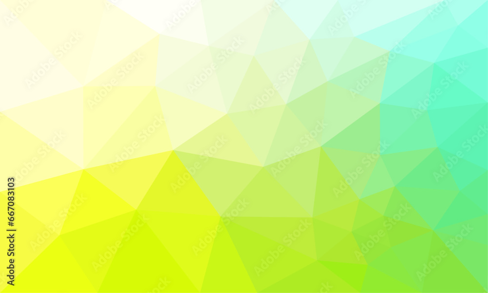 Obraz premium green yellow Triangle low Poly l abstract background