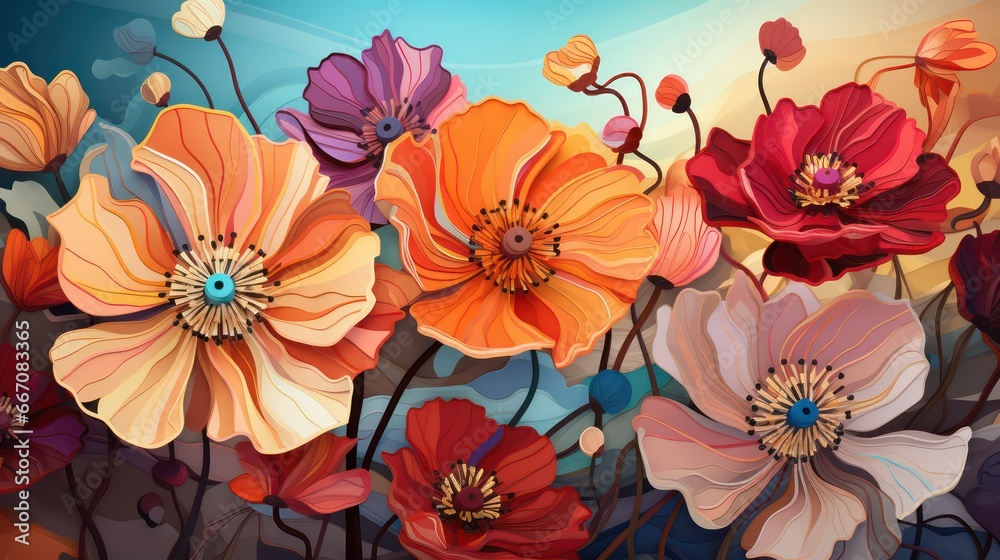 close up flower background illustration close up flower background illustration