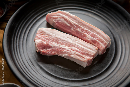 samgyeopsal, pork belly, 삼겹살, 오겹살