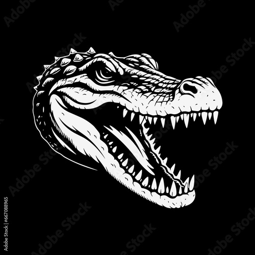 Crocodile Head Vector Design © HellSong