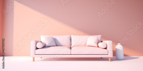 A sofa on a pure white background with nothing but the sofa