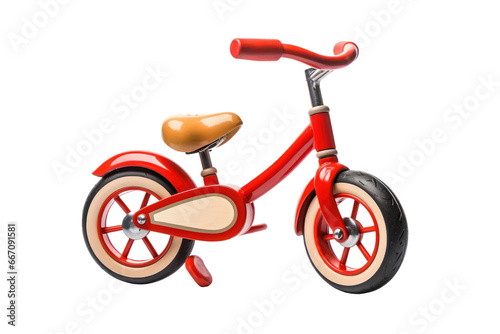 Vibrant Kids Tricycle on Transparent Background