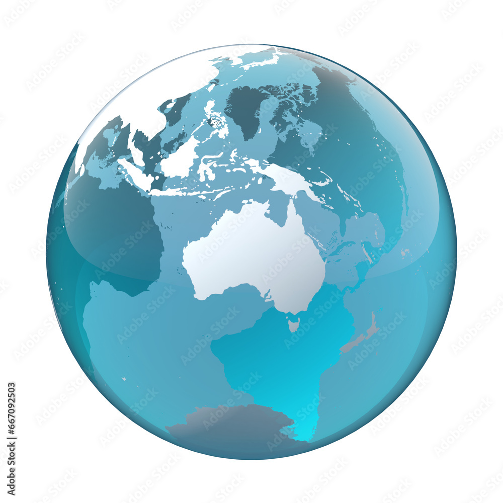 Australia, earth globe, world map
