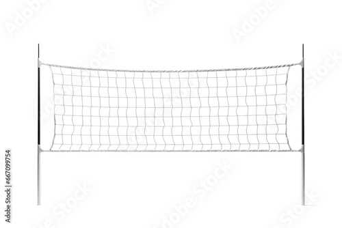 Volleyball Net Design on Transparent Background