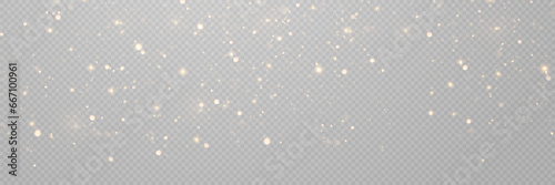 Golden sequins glow with many lights. Glittering dust. Luxurious background of golden particles.	