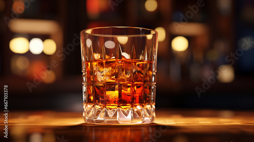 glass of bourbon 