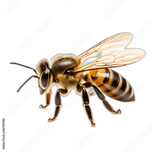 bee isolated on transparent or white background © Pixel Prophet