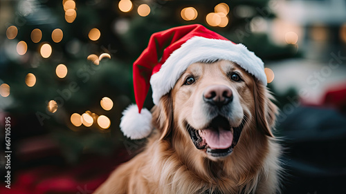 Festive Canine Santa