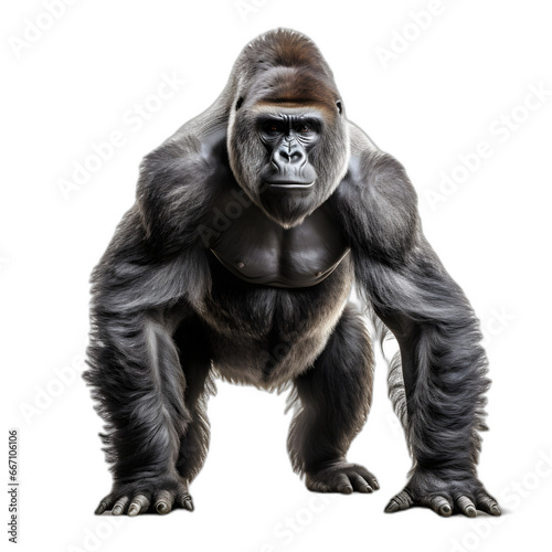gorilla isolated on transparent or white background © Pixel Prophet