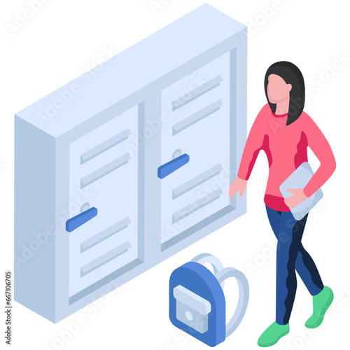 Trendy design illustration of going for education