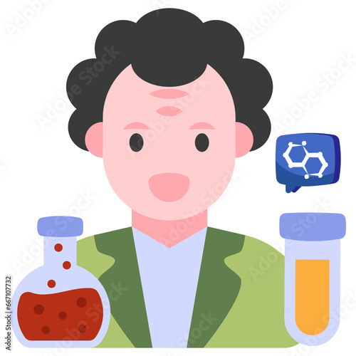 Premium download icon of scientist