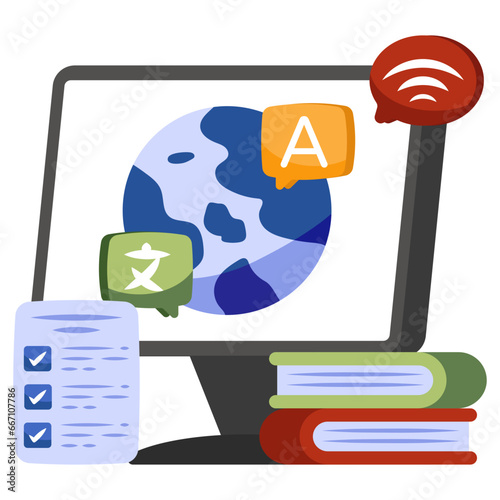      Vector design of language translator icon