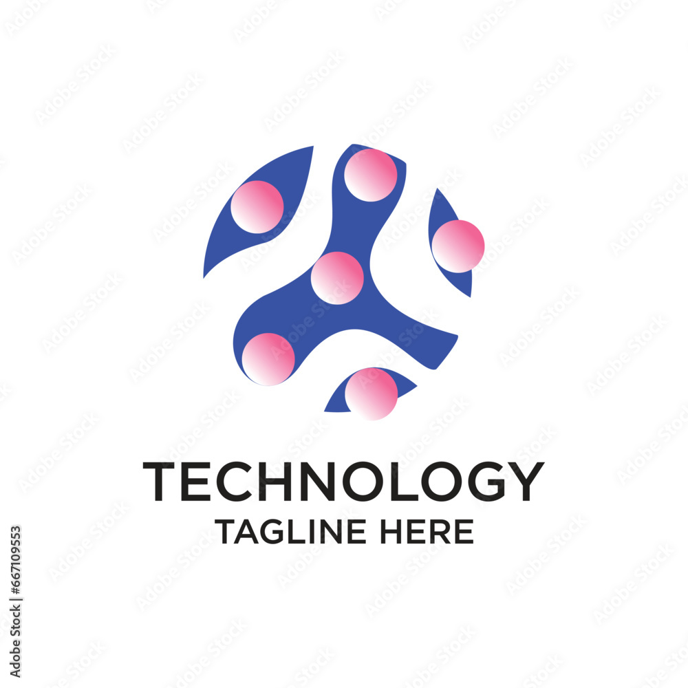 Tecnology logo design simple concept Premium Vector Tecnology logo design simple concept Premium Vector