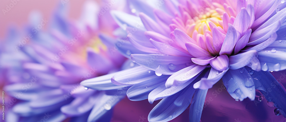 Detailed macro capture of an aster's vibrant hues.