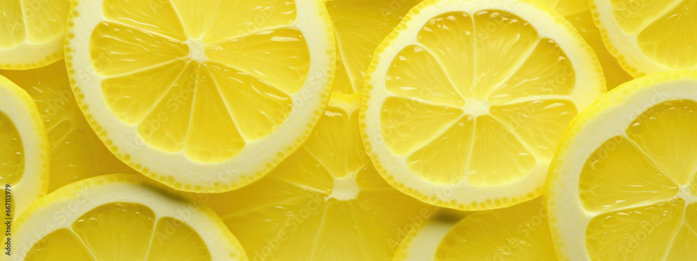 Macro shot of lemon .