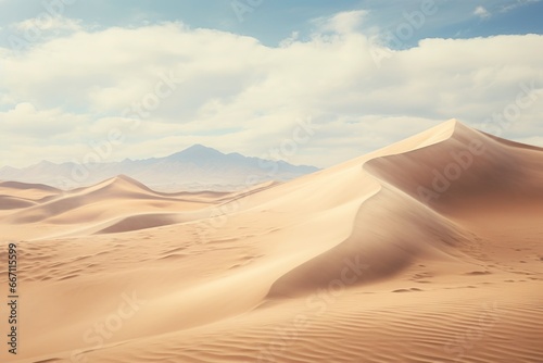 A person riding a horse in the vast desert landscape. This image can be used to depict adventure, exploration, or a sense of freedom in nature