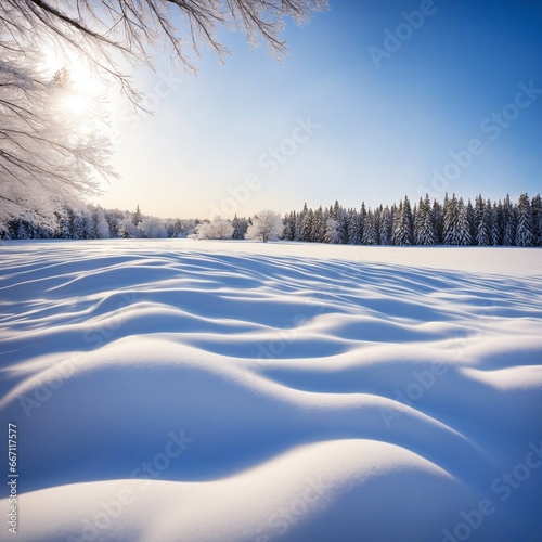 wonderful snow landscape