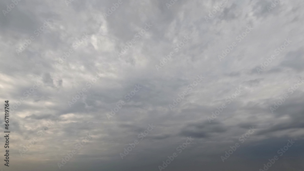 cute skyscape of sky with heavy rain or snow clouds bg - photo of nature