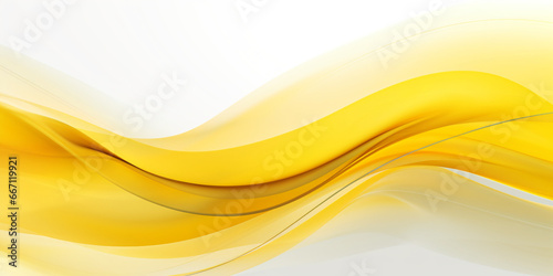 abstract yellow background with smooth wavy lines, futuristic wavy