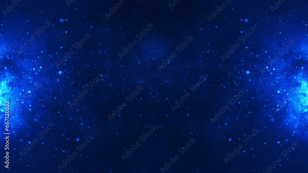 Abstract Particle Background. Space Starfield Background. Seamless Loop 
